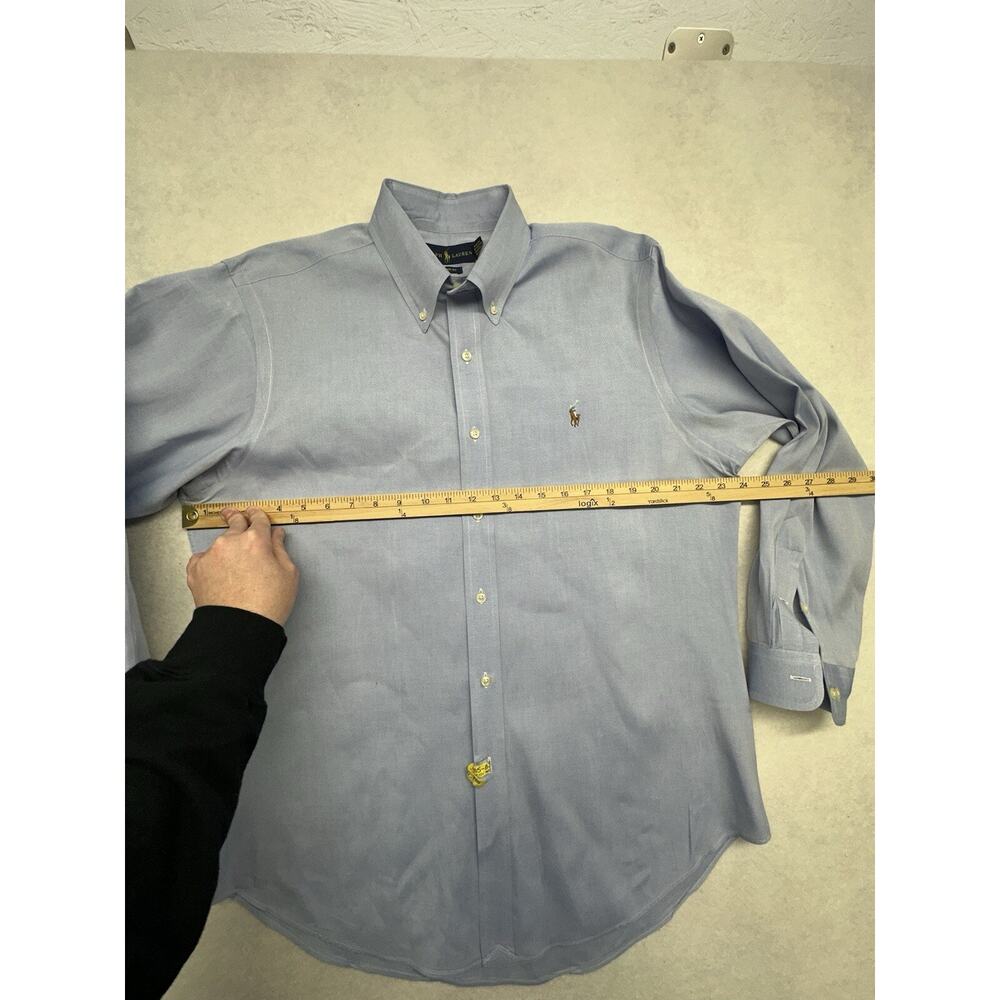 Ralph Lauren Cotton Blue Oxford Dress Shirt Mens 16 32 33 100% Cotton - Picture 5 of 7